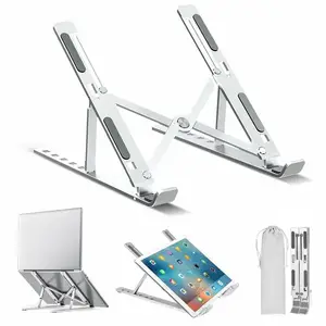 portable laptop stand aluminium foldable macbook pro support adjustable notebook holder tablet base for pc computer accessories free global shipping