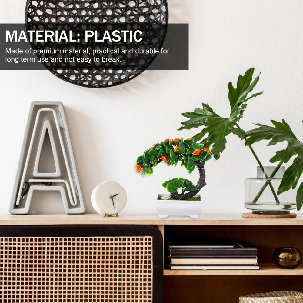 

Simulation Plant Decor Artificial Bonsai Fake Potted Plant Decoration with Lamp