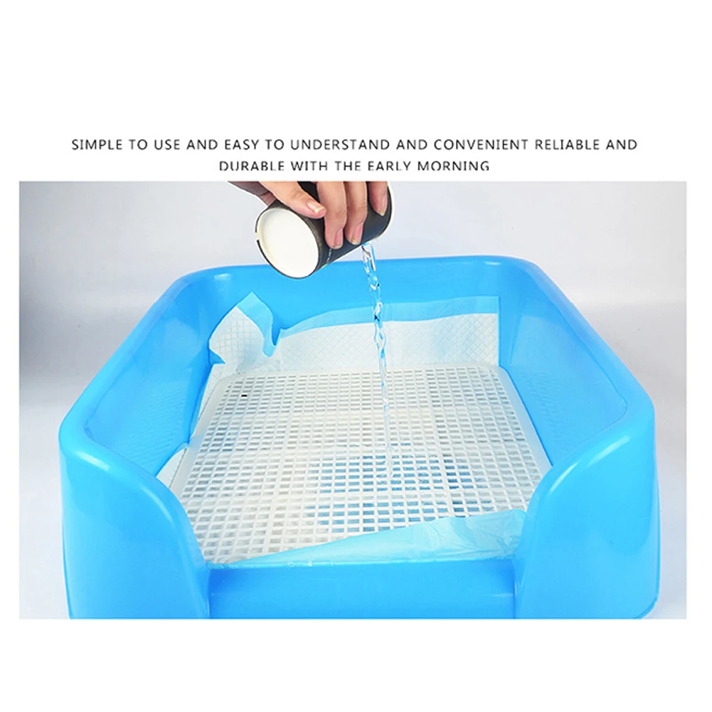 Обучающий туалет для домашних животных портативный огражденный лоток сетчатый