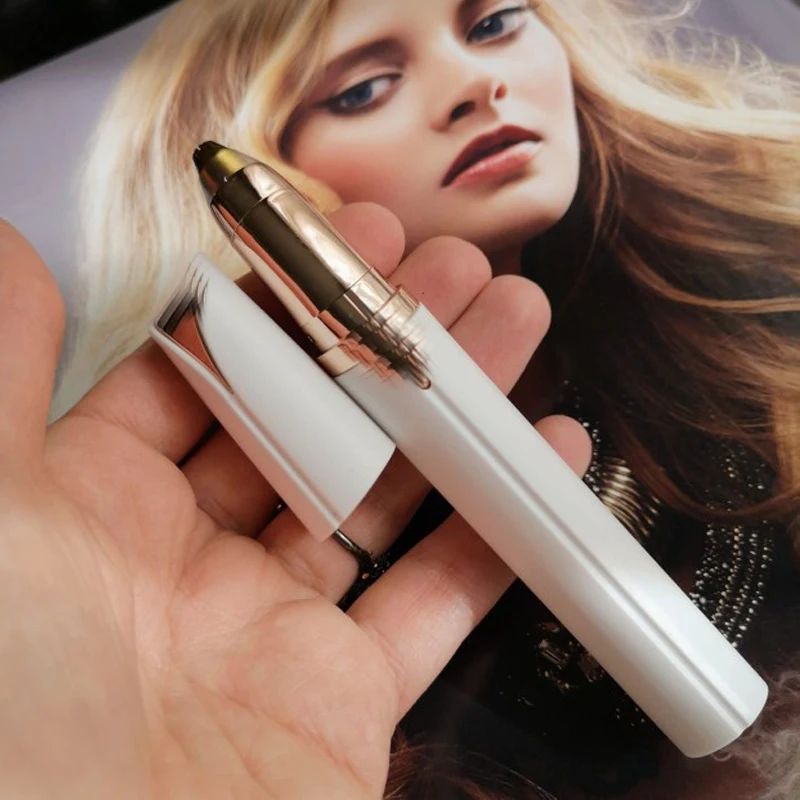 Eyebrow Trimmer pen Face Brows Hair Remover Epilator Lipstick Electric Shaver Painless Eye Brow Dropshipping | Красота и здоровье