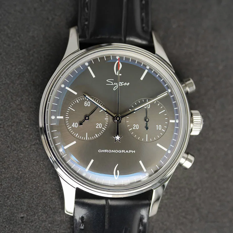 40 мм Роскошные пилот механические Для мужчин часы Чайка ST1901 двигаться t световой