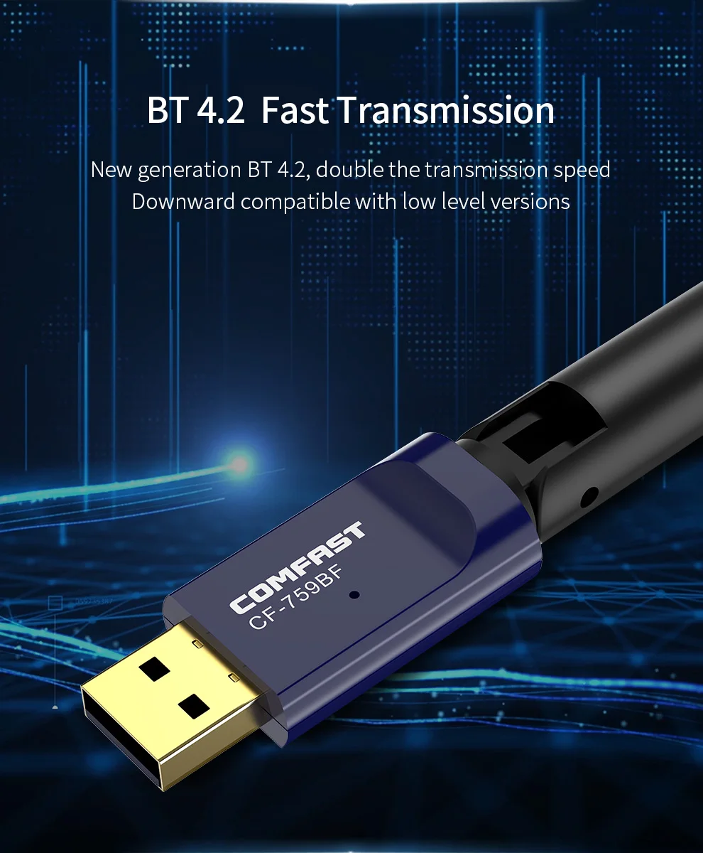 10 шт. Blueteeth Comptible 4.2 беспроводной USB адаптер 650 Мбит/с двухдиапазонный 5 ГГц Wifi
