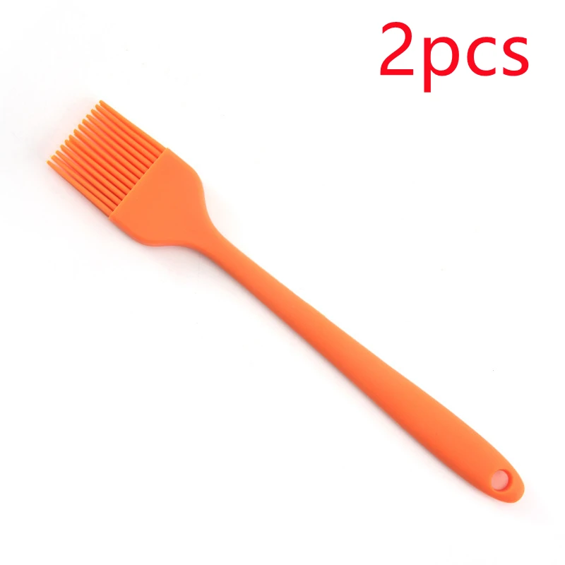 

2pcs Kitchen Silicone Cake Oil Brush Pastry Brushes-BBQ Heat Resistant Basting For Cooking Kitchen Brush