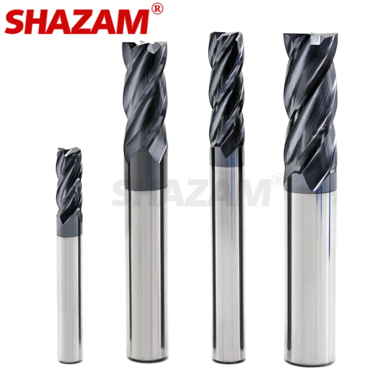 Фрезерный резак Hrc50 Endmill сплав Вольфрамовая сталь Cnc Maching SHAZAM Топ фрезерный станок Инструменты для стали Деревообработка