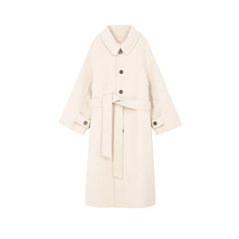 

Woolen coat women's mid-length new style over-the-knee cashmere woolen coat winter clothes for women
