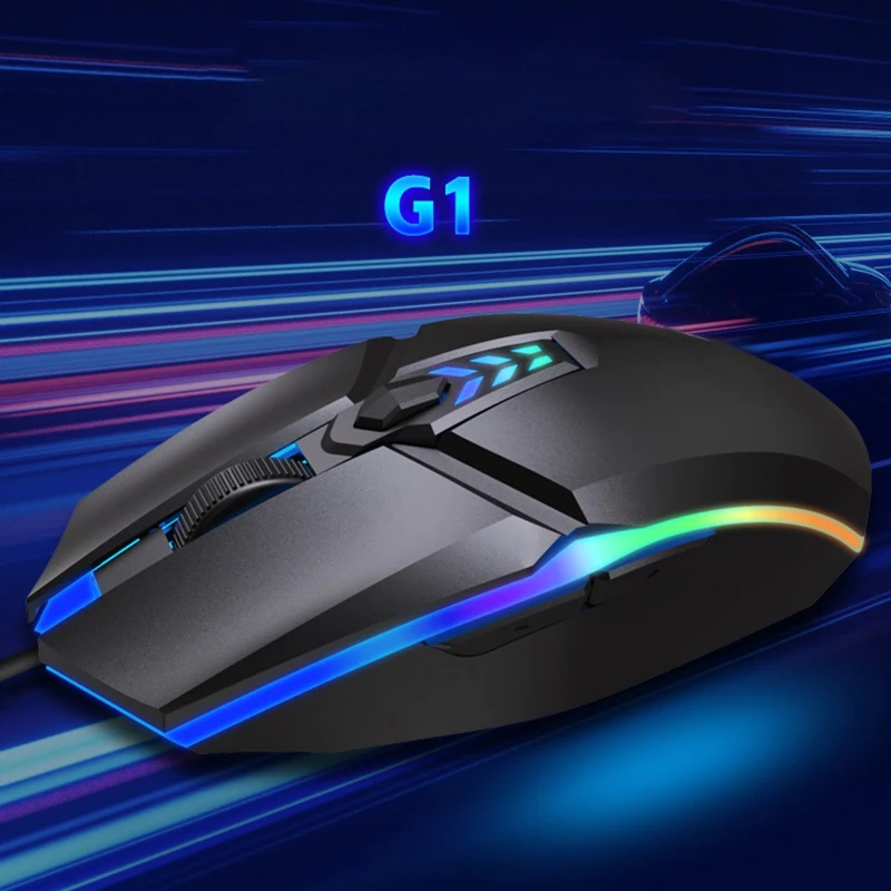 

New USB Wired RGB Gaming Mouse Optical Gamer Mice 3200 DPI With Backlight For Laptop Computer PC Professional Games