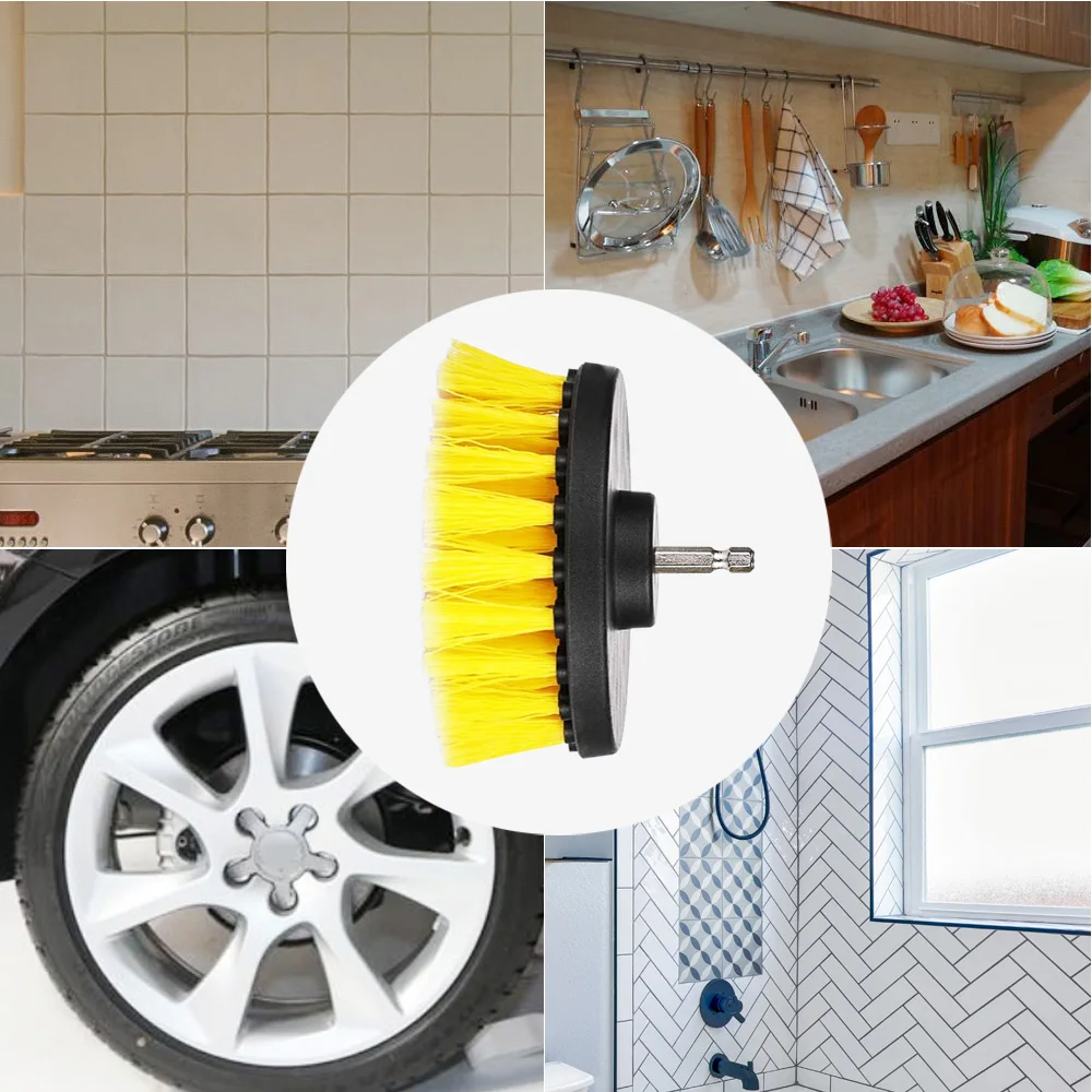 Щетка для дрели щетки очистки универсальный очиститель поверхности ванной