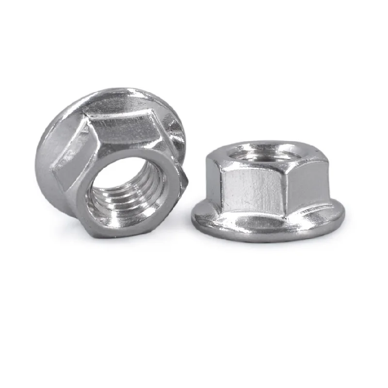 

304 stainless steel American flange nut / American standard toothed lock anti-skid nut 8#-32 10#-24 1/4-20 5/16-18 5/8-16 1/2-13