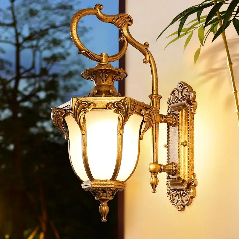 

Retro LED corridor courtyard Waterproof outdoor wall lamp living room decoration wall sconce light fixtures WJ123113