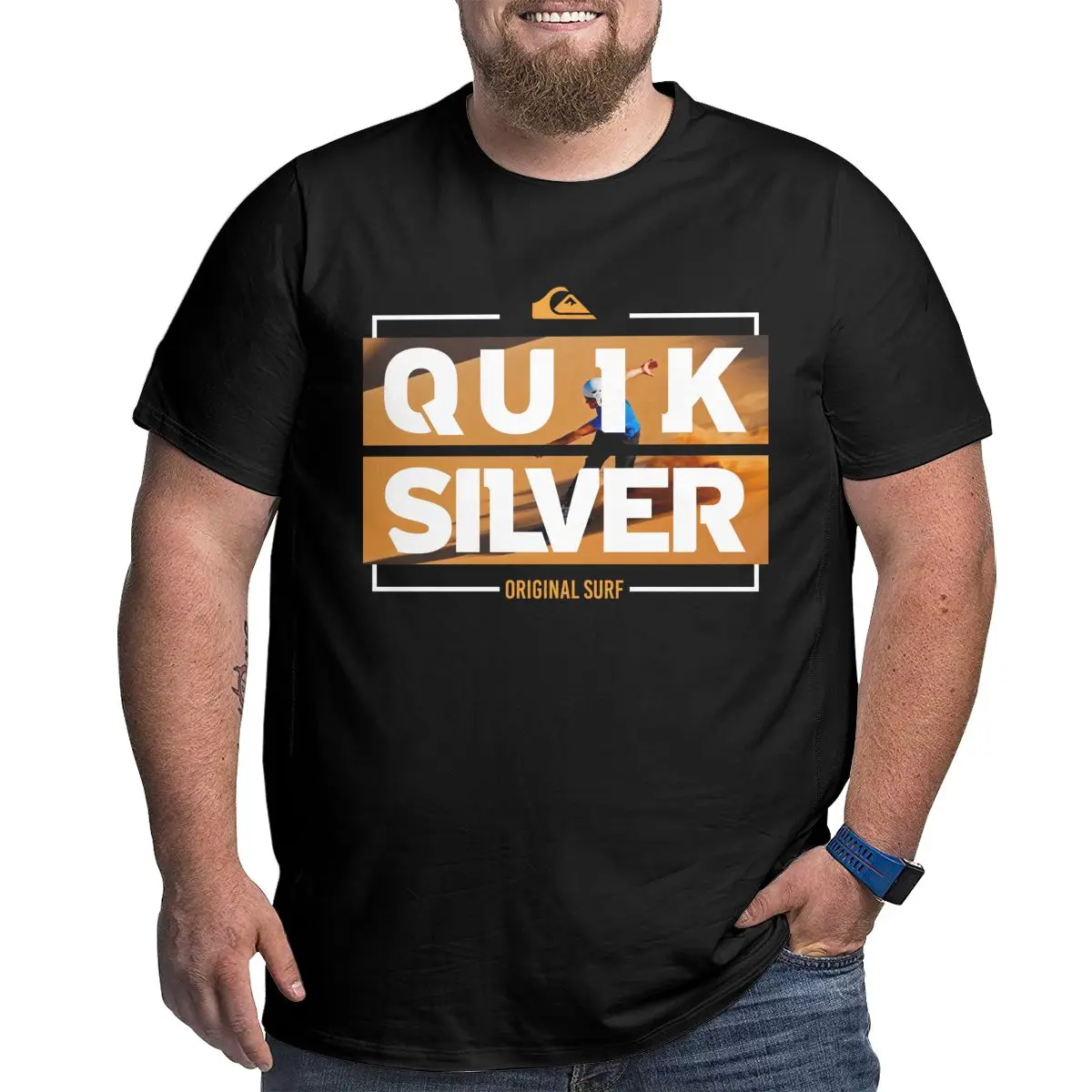 

Quiksilver Original Desert Surf T-shirt Brand Loose Summer Half-sleeved Trend Streetwear Oversized t-shirt 6xl 5xl