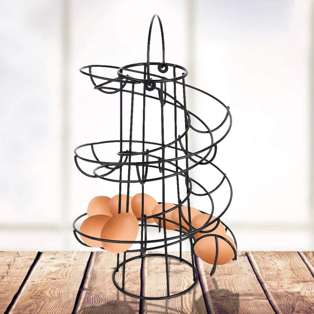Фото Железная декоративная подставка сделай сам для яиц корзина ресторана спиральный