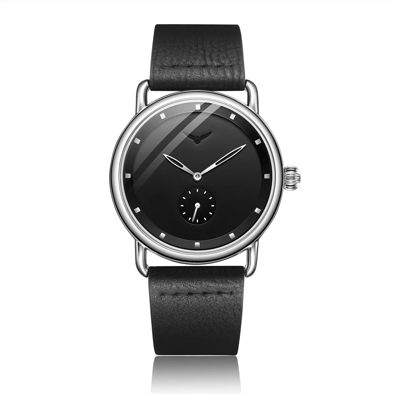 ON3805 silver black ONOLA Лидирующий бренд кожаные мужские часы модные спортивные Простые повседневные водонепроницаемые наручные часы Мужские часы relogio masculino - Цвет: ON3805 silver black