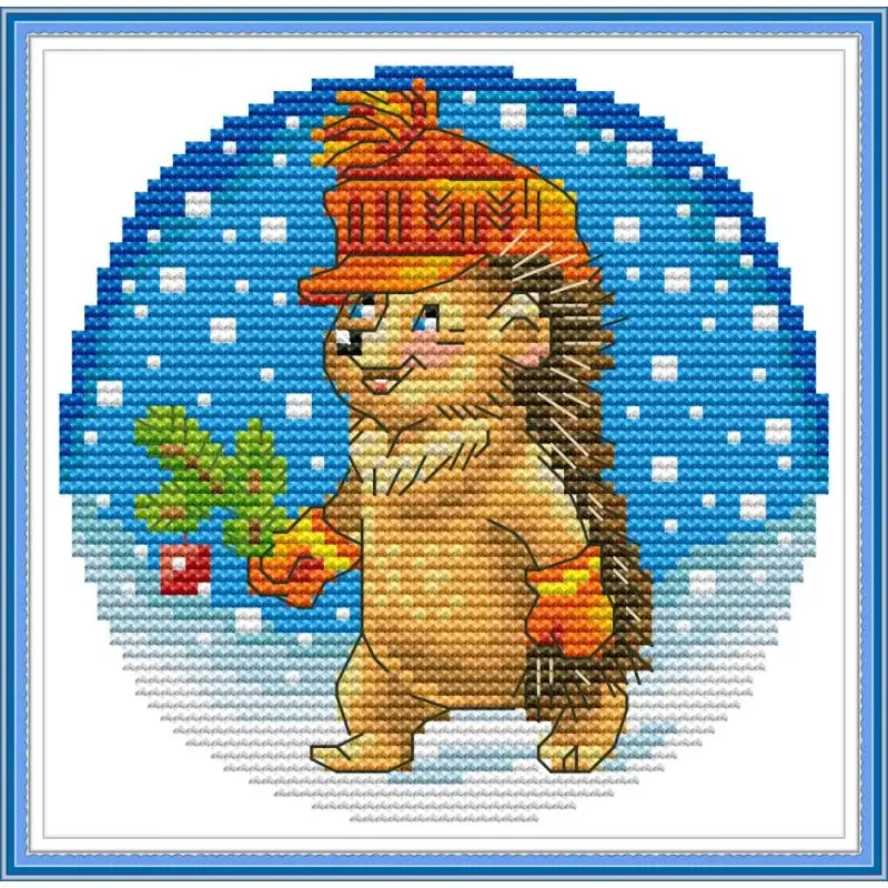 Набор для вышивки крестиком Joy Sunday 14 карат DMC с принтом | Дом и сад