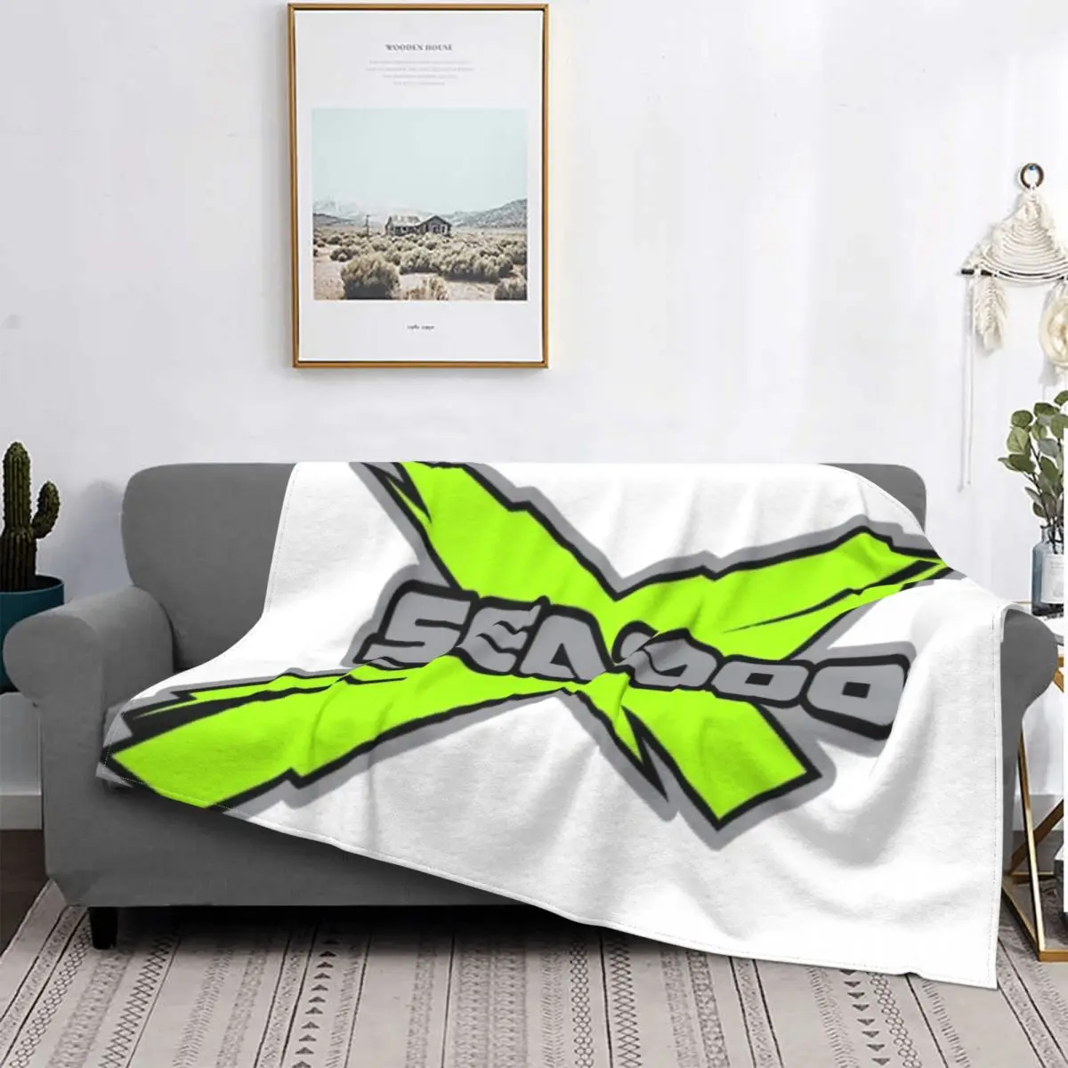 

Sea Doo Team 1877 Blanket Bedspread Bed Plaid Feather Blanket Plush Blanket Narzuta Boho