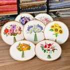 Набор для вышивки сделай сам, Набор для вышивки крестиком для начинающих, штампованные инструменты для вышивки, украшение для дома, подарки, 20 х20 см