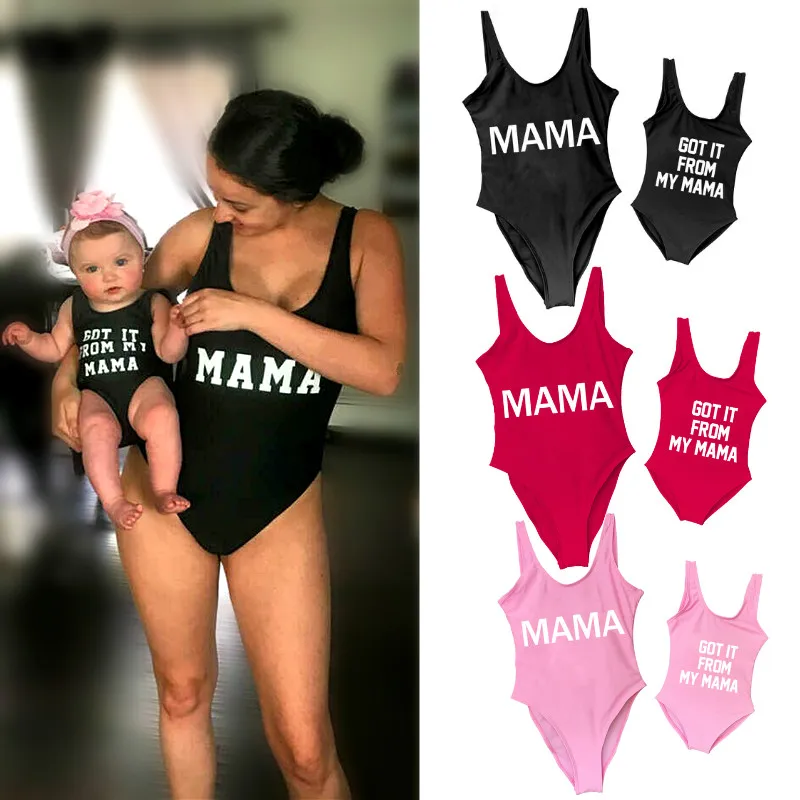 Одежда для мамы и дочки купальники 2021 лето женщин/для детей Бикини Танкини