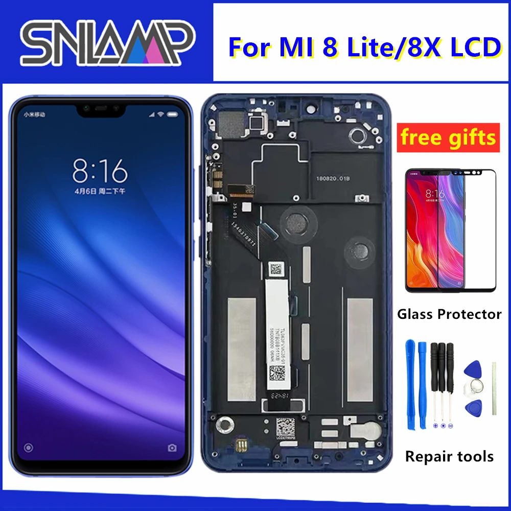 Оригинальный ЖК дисплей для Xiaomi mi 8 Lite кодирующий преобразователь сенсорного