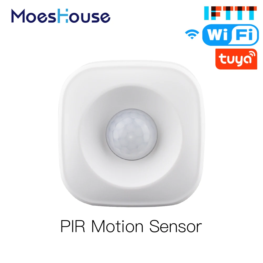 

Smart WiFi PIR Motion Sensor Human Detector Smart Life Tuya App Control Alarm System Smart Body Movement Sensor Work with IFTTT