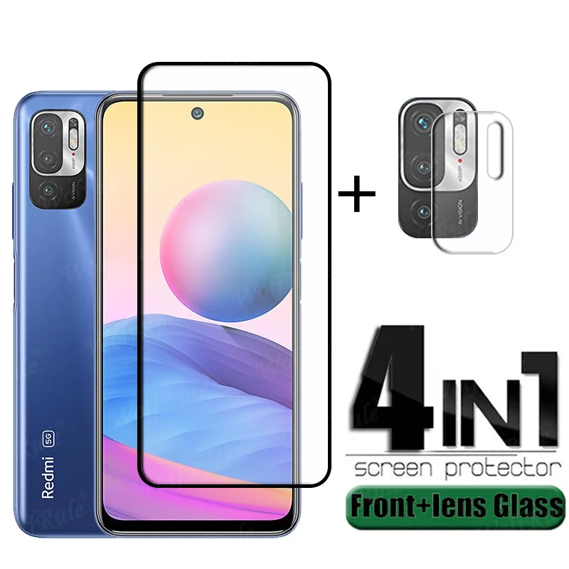 

Full Cover Glass For Xiaomi Redmi Note 10 T Glass For Redmi Note 10T Full Screen Protector For Redmi Note 10T 10 Pro Lens Glass