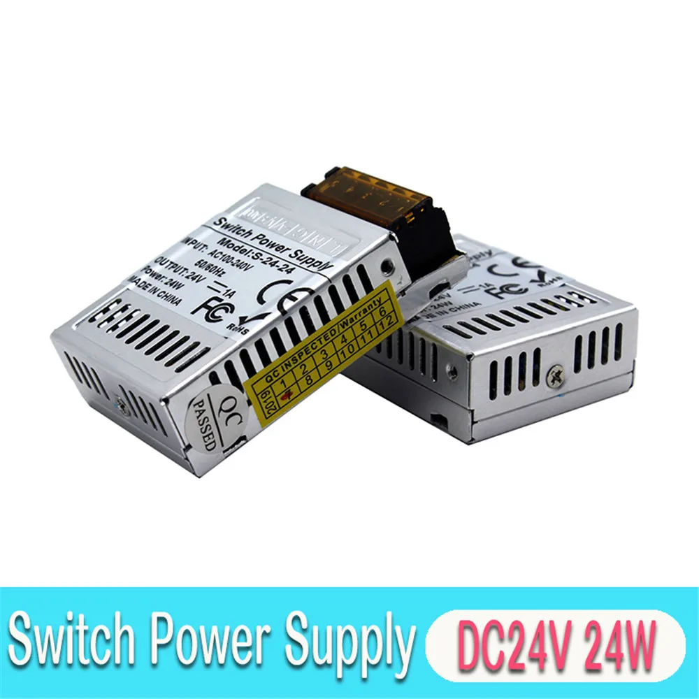 12V 24V DC источник питания 15W 24W 36W 72W 100W 120W Трансформаторы освещения 100-240v AC к DC12V DC24V SMPS