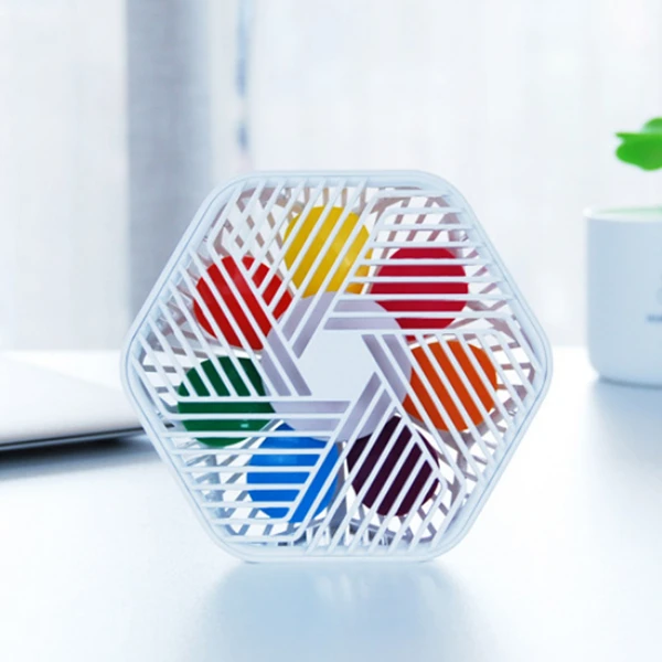 

Creative Desktop Small Fan Hexagon Design Desktop Small Fan