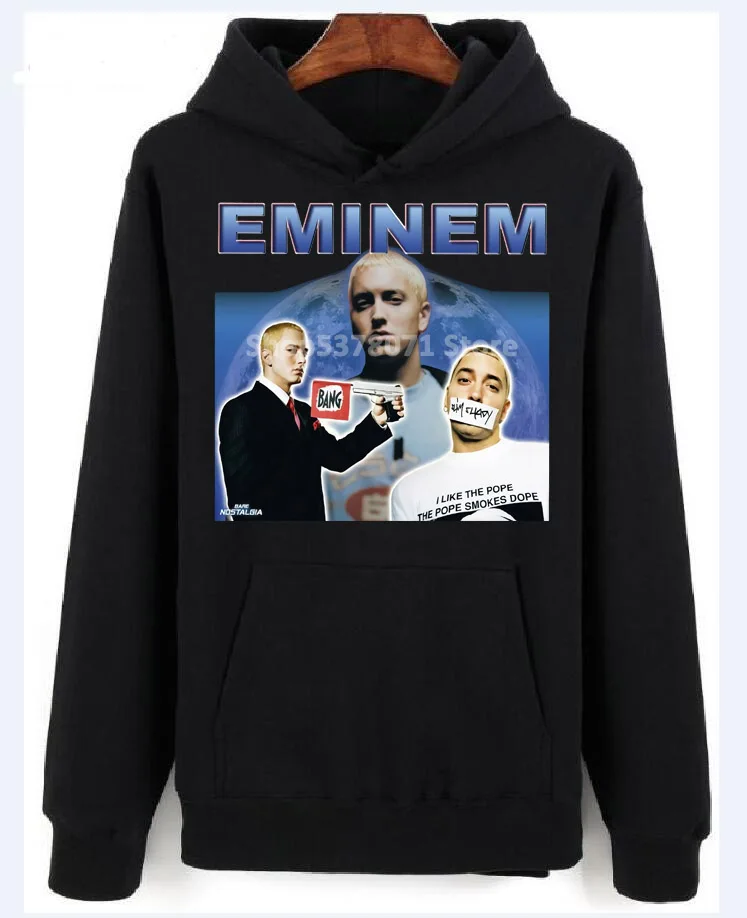 Эминем Slim Shady реперские кепки толстовки с капюшоном изображением Винтаж
