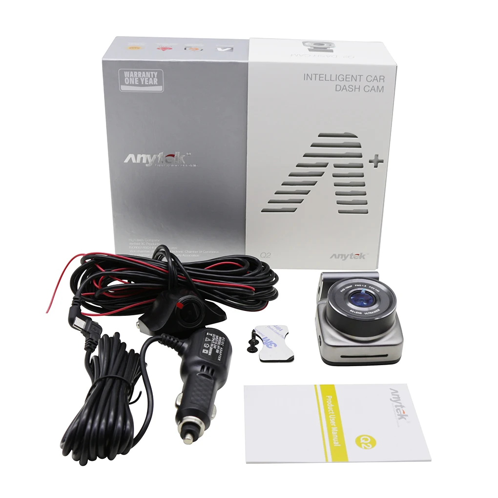 Anytek 2 0 дюймов сенсорный экран Автомобильная камера для вождения передний
