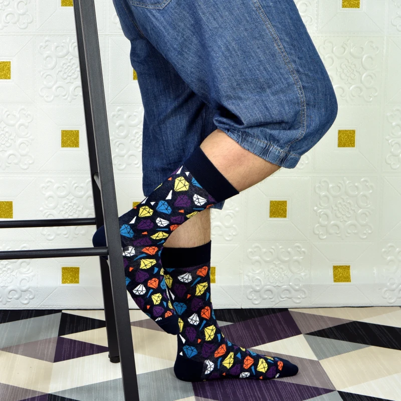 Мужские носки новинка 2019 высококачественные удлиненные и увеличивающие модные