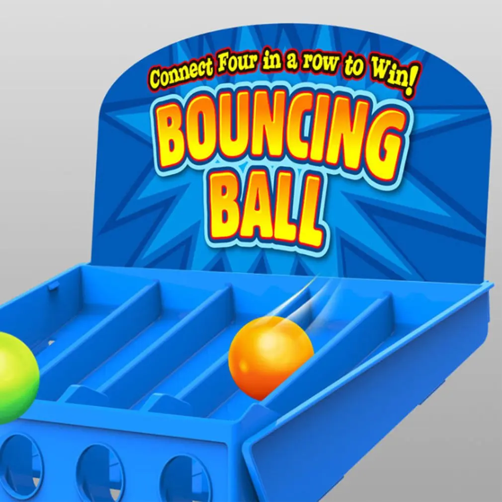 

Bouncing Linking Shots Educational Toys Children'S Portable Jump Ball Four-Line Board Game Toy For Children