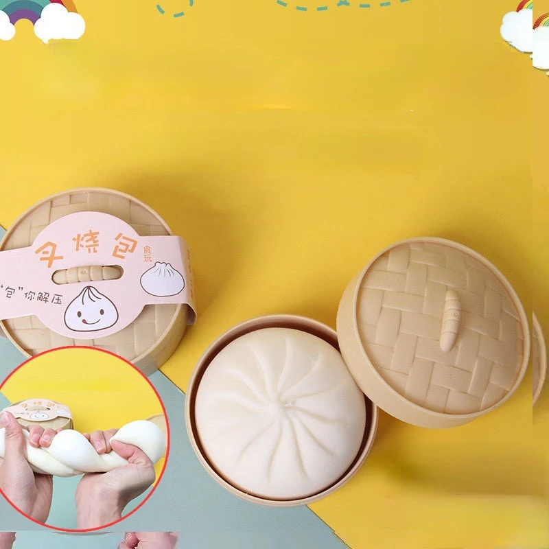 

Игрушки-фиджеты, имитация паровых булочек, антистресс, барбекю, свиных булочек, медленно восстанавливает форму, парочка, простые хитрые сжи...