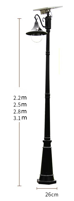 Садовый столб светодиодный светильник солнечный уличный для украшения