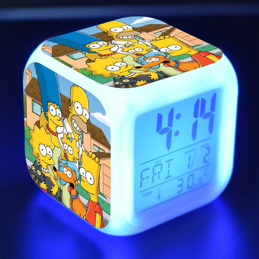 

Cute Cartoon Kids Toy Led reloj despertador digital alarm clock Alarm Clock electronic wake up light table reveil wekker