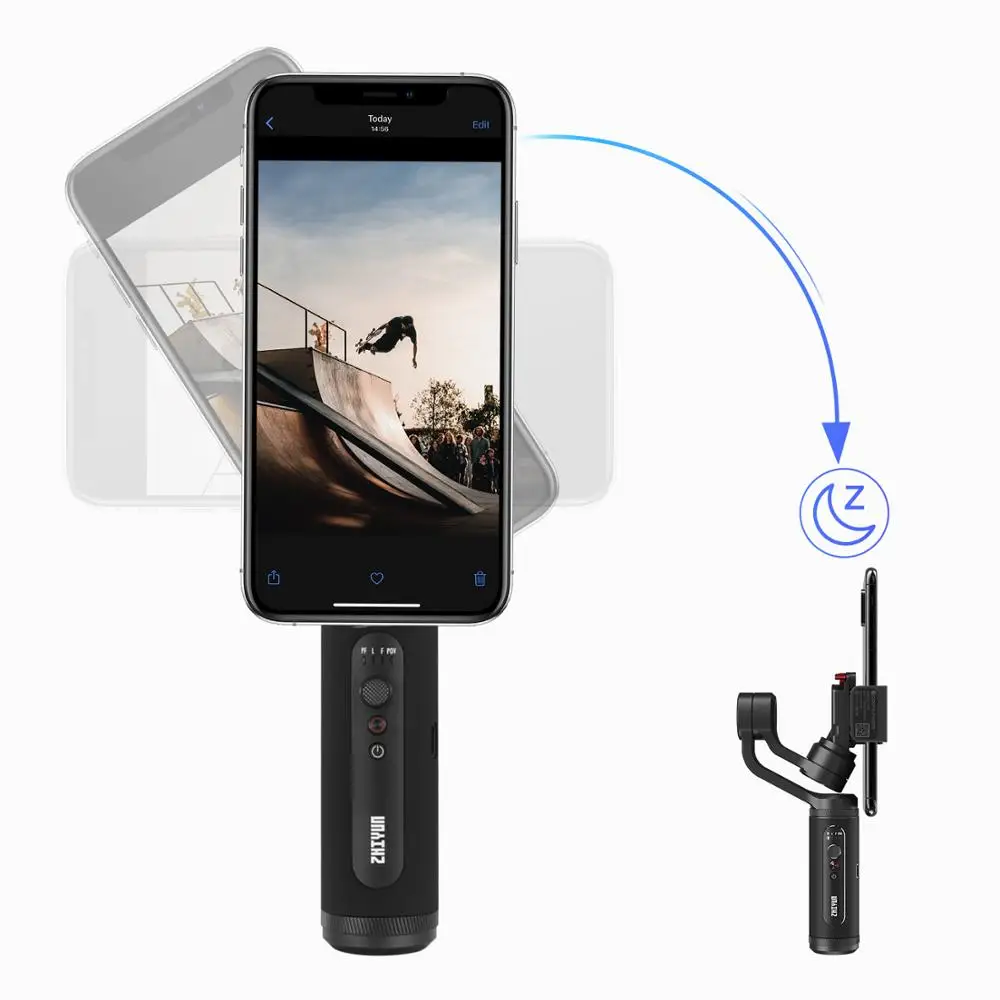 ZHIYUN официальный Гладкий Q2 смартфон Gimbal 3-осевой Карманный ручной стабилизатор