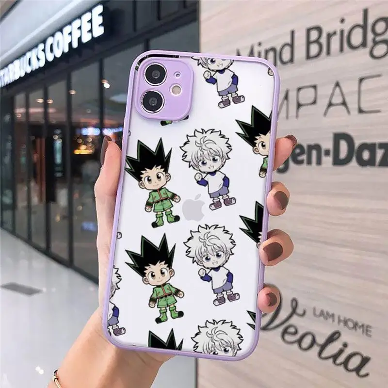 

Hisoka Anime Hunter X hunter Cute Phone Cases matte transparent For purple iPhone 7 8 x xs xr 11 12 pro plus max mini