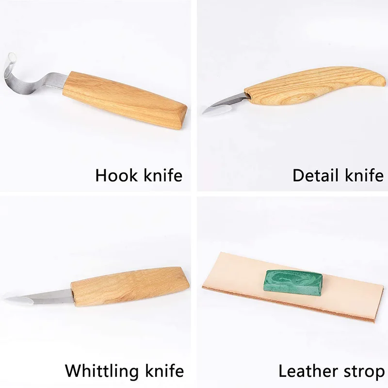 

7 Pcs Wood Carving Tools Set of Wood Carving Knives DIY Art Woodworking Carving Chisel Tools Set