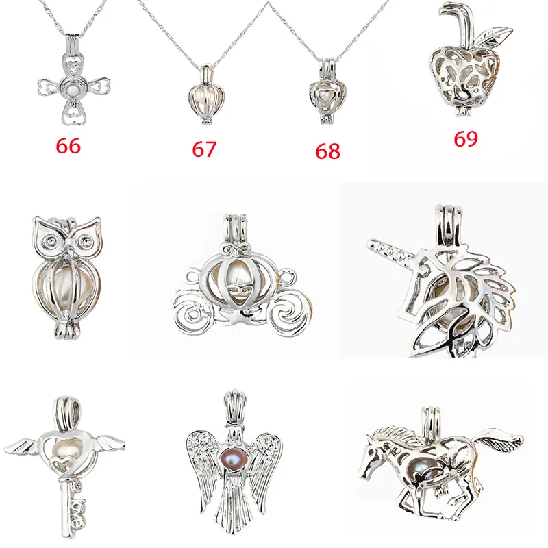 Fashion Pearl Cage Locket Pendant Jewelry Findings Essential Oil Diffuser For Oyster Women Gits Dropshipping | Украшения и