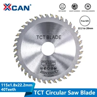 xcan diameter 115mm 40 teeth tct circular saw blade angle grinder saw disc carbide tipped wood cutter wood cutting disc