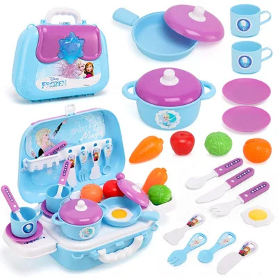 Frozen Kitchen Toy Дисней София Детский рюкзак медицинские Juguetes модели подарки на день рождения и Рождество девочки игрушки доктор ролевые игры более 3 лет - Цвет: Frozen Kitchen Toy