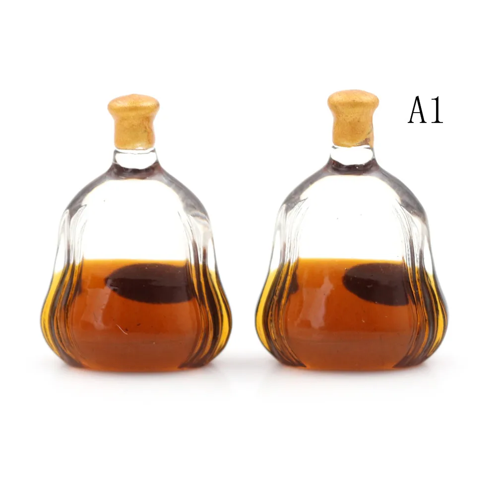 Один набор имитация винных бутылок бутылка для вина кукольная еда кухонные