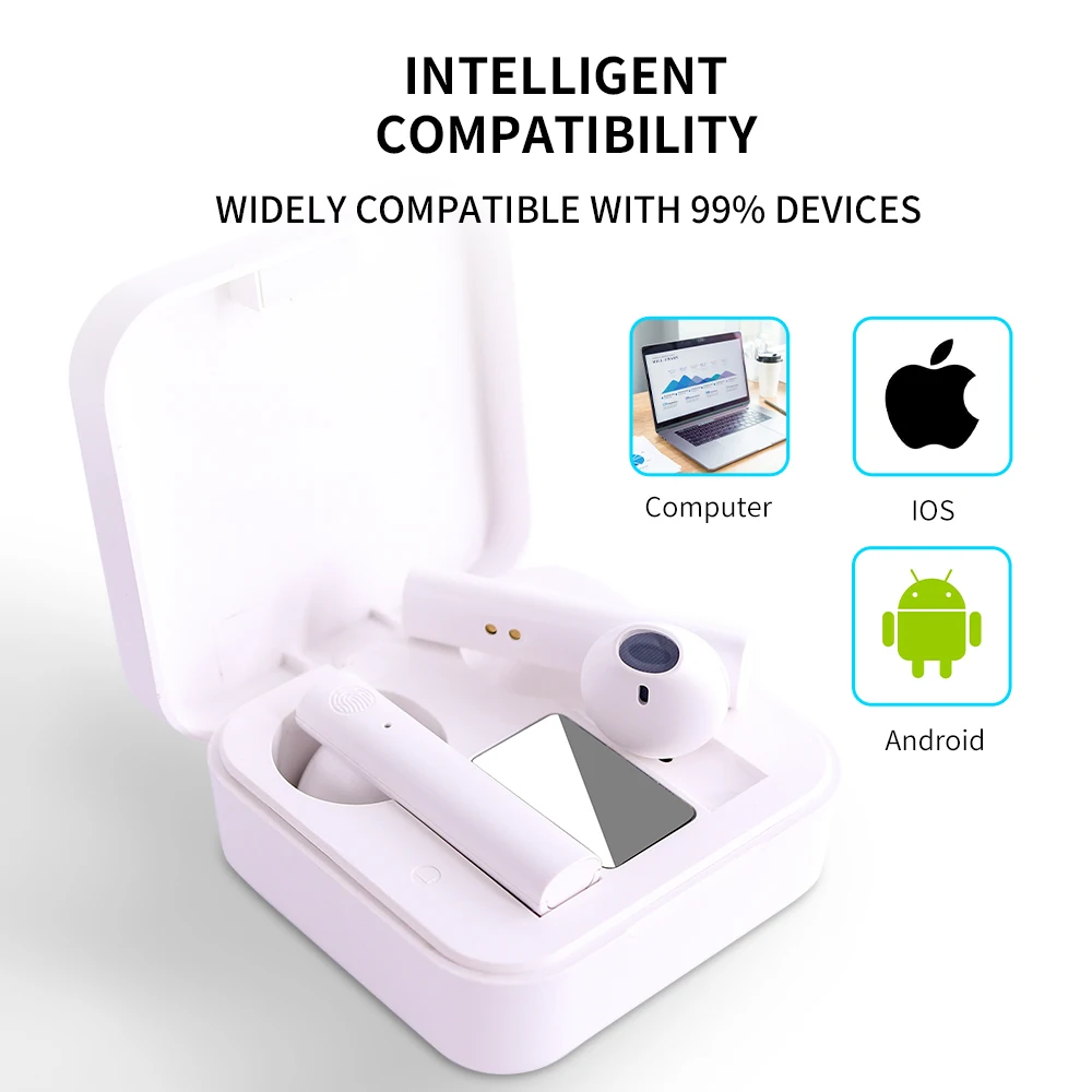 наушники виды спорта беспроводные Светодиодный дисплей безпроводные блютуз без