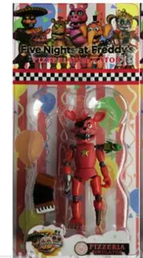With box Five Nights At Freddy фигурка игрушка из фнаф Бонни Фокси Фредди Fazbear медведь куклы игрушки DIY сборка - Цвет: With box