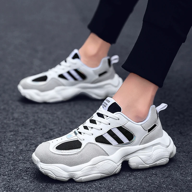 Повседневные Дышащие Спортивные полуботинки удобная модная обувь мужская |