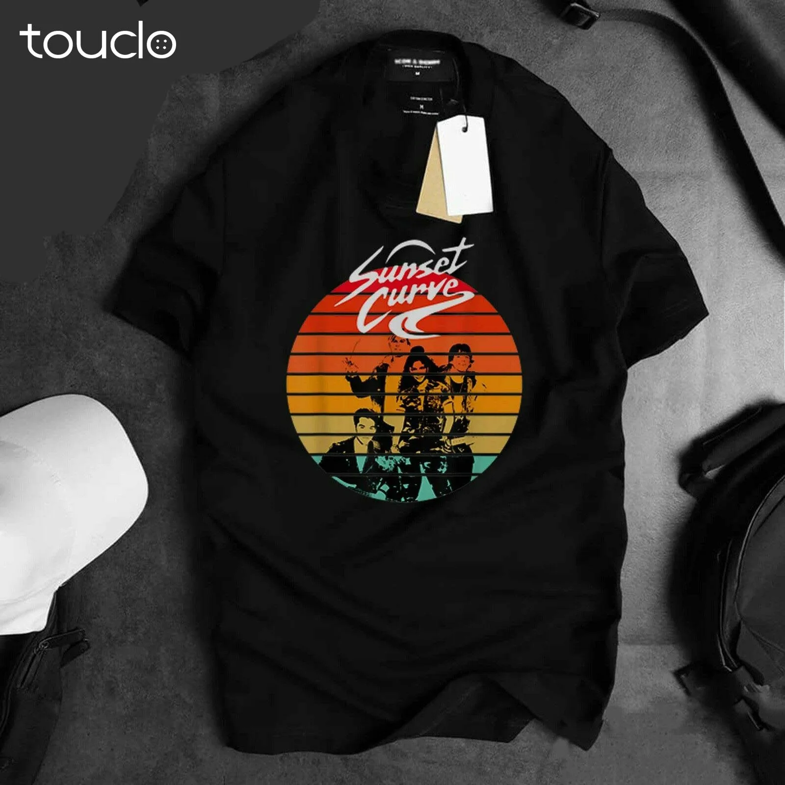 

Новая футболка Julie And The Phantoms Sunset Curve Logo Lustig, футболка унисекс S-5Xl