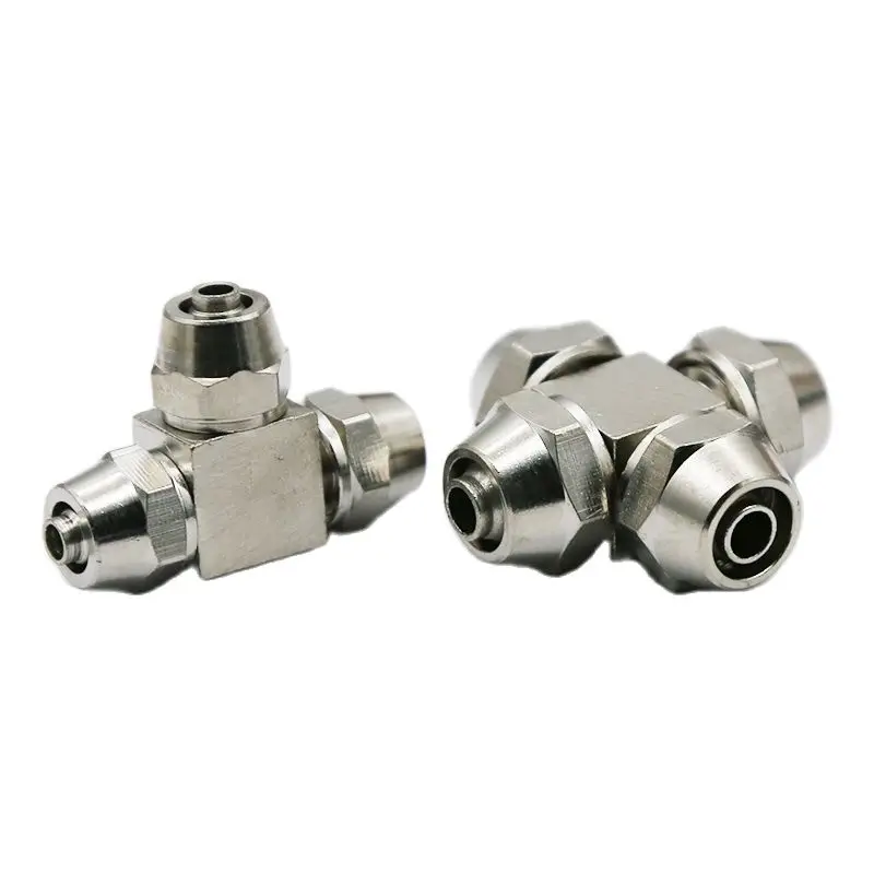 

Metal Quick Twist High Pressure Three Lock T-shaped Cross Four Vent Pipe Quick Connector PE/PZA 4 6 8 10 12