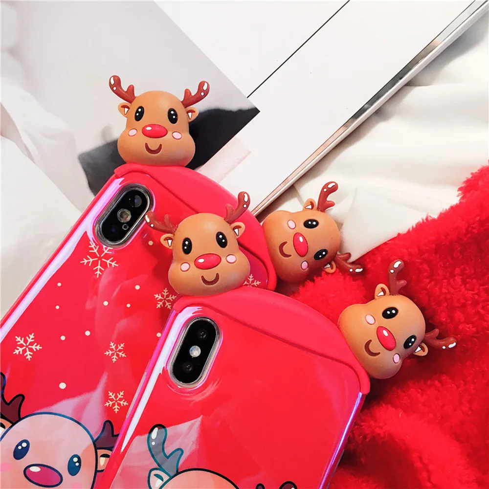 Новое поступление Веселый Чехол для телефона с рождественским рисунком iphonei6 7 8