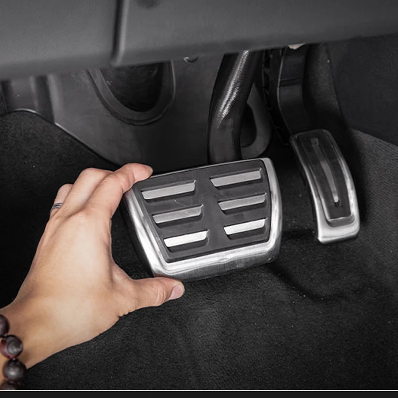 

2 pcs Non-slip aluminum alloy throttle brake pedal cover For Audi Q7 SQ7 Porsche Cayenne For VW Touareg auto parts modification