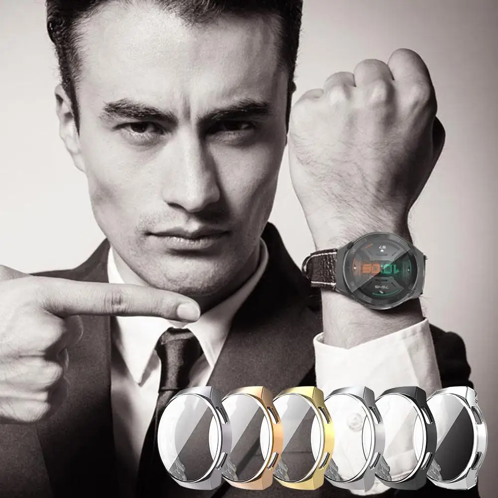

In Stock Protective Case Ultra-thin TPU Bumper Protector Anti-fall Flexible Case Cover For Huawei Watch GT 2e