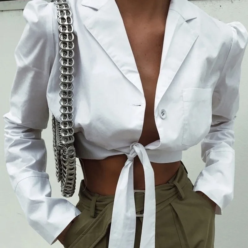 Женские летние топы 2020 Сексуальный Кардиган с длинным рукавом и v образным