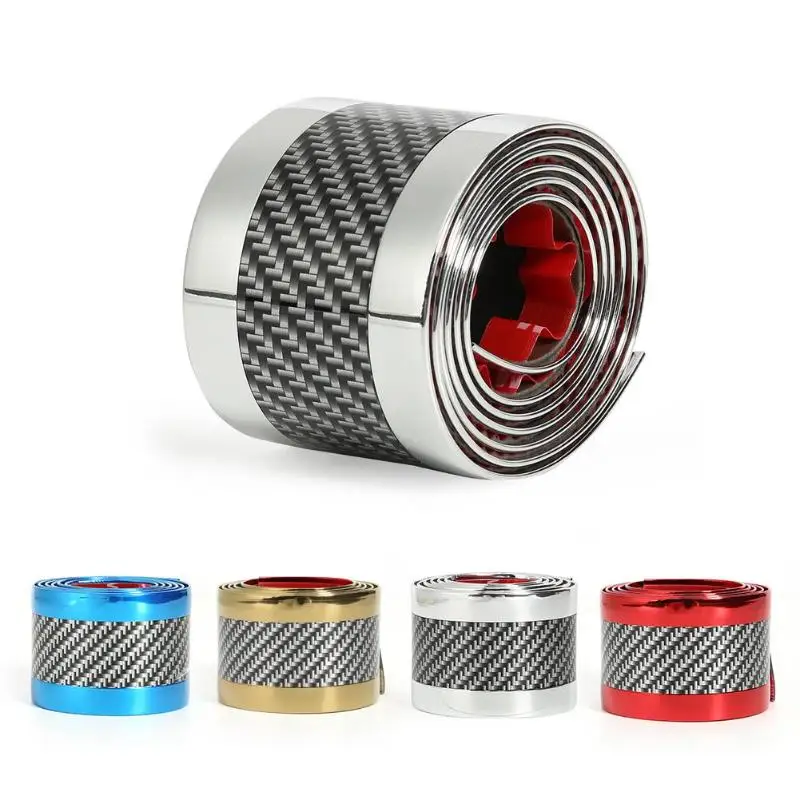 3.3ft углеродное волокно автомобильный протектор двери Стайлинг стикер порога