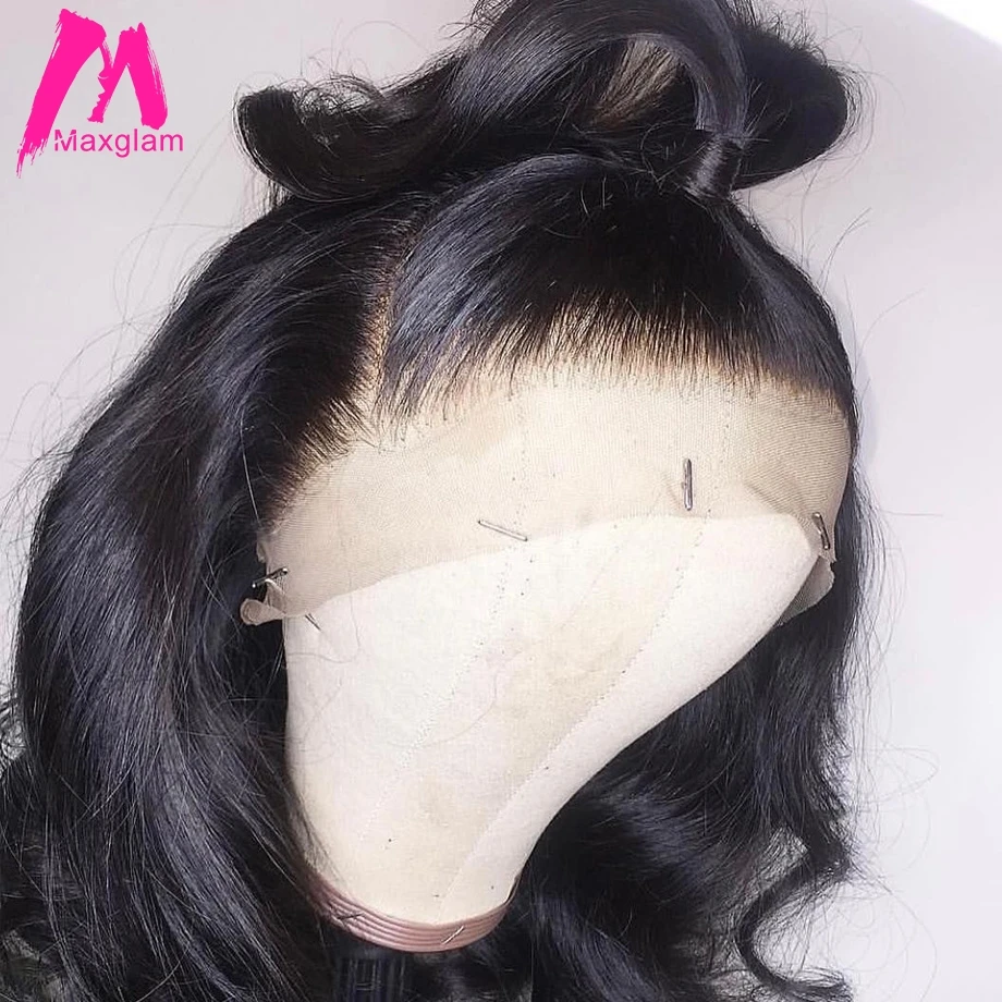 Полный парик из натуральных волос на шнурках предварительно выщипанные волосы